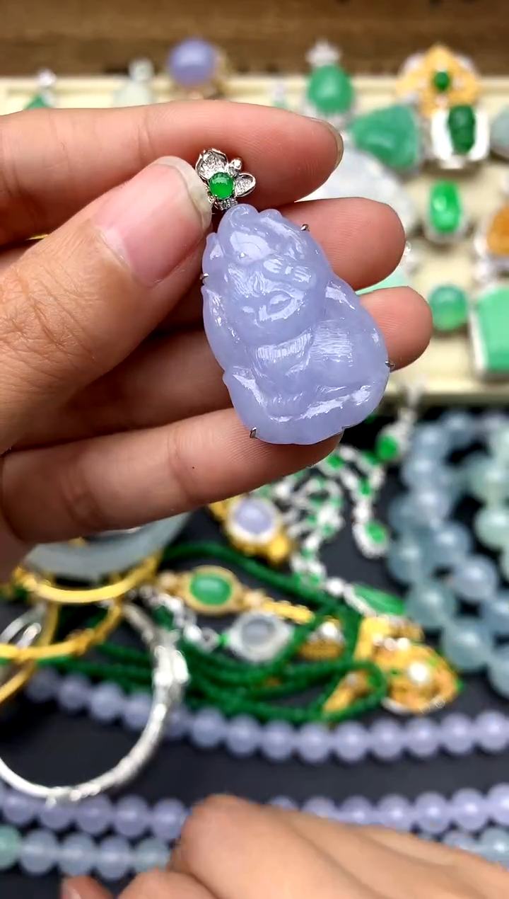【闪购商品】翡翠颈饰18K金镶嵌261-中国好珍宝