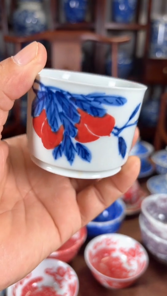 柴窑柿柿如意融天杯