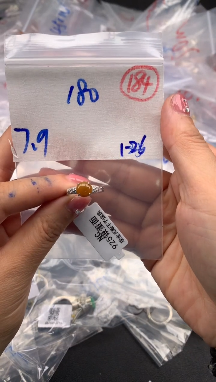 【闪购商品】定制翡翠银S925镶嵌毛货需精细抛光拍一发一