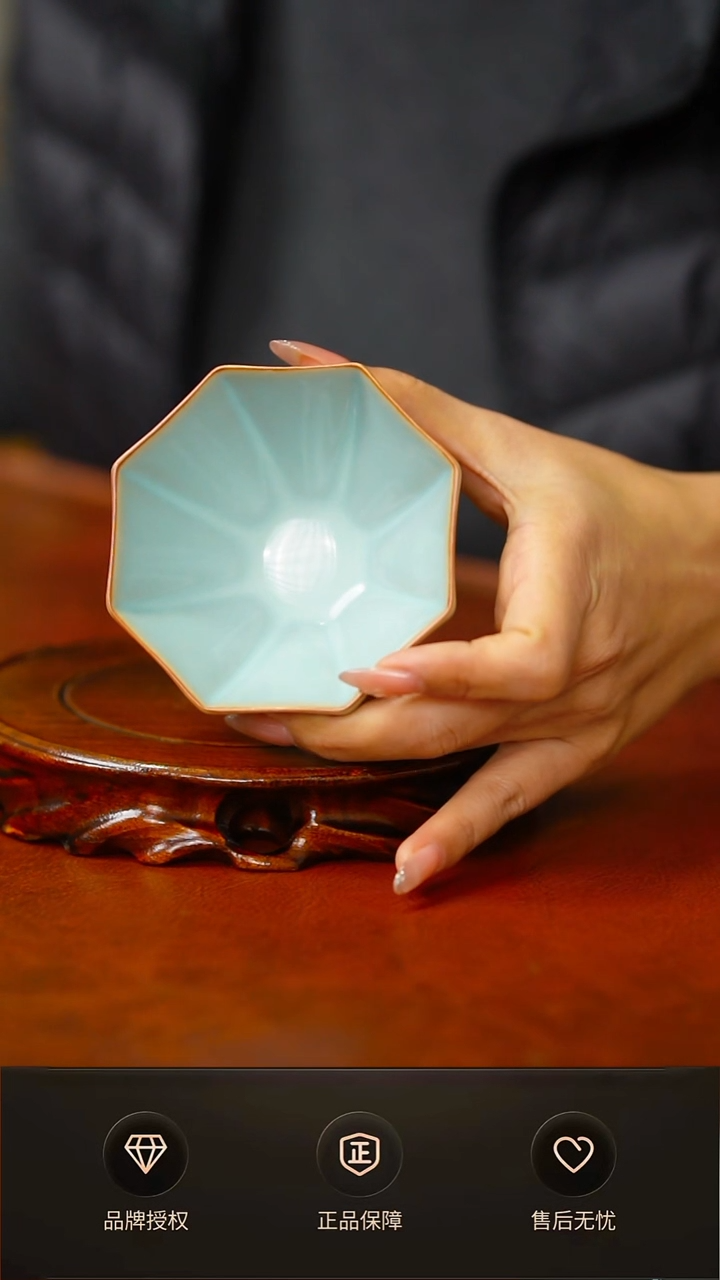 一级铜口大 八方杯  礼盒