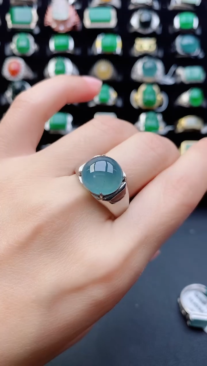 【闪购商品】翡翠戒指银S925镶嵌1111111111111