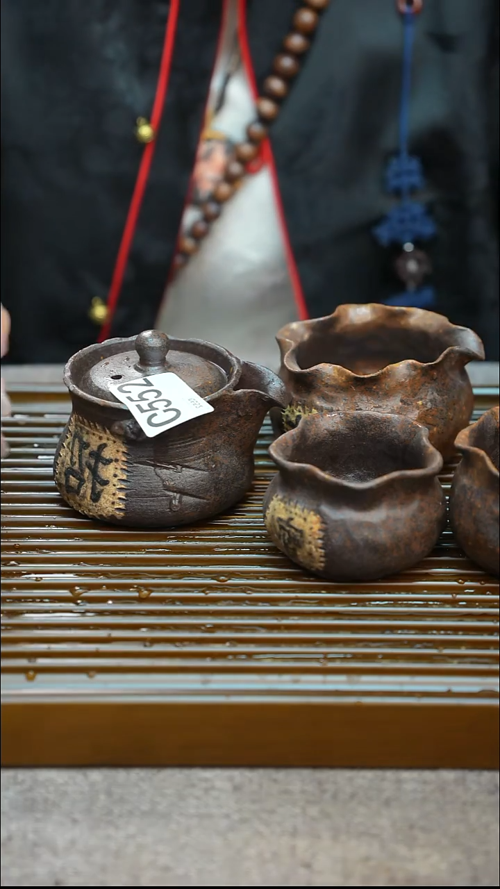手工粗陶茶具每只不一样