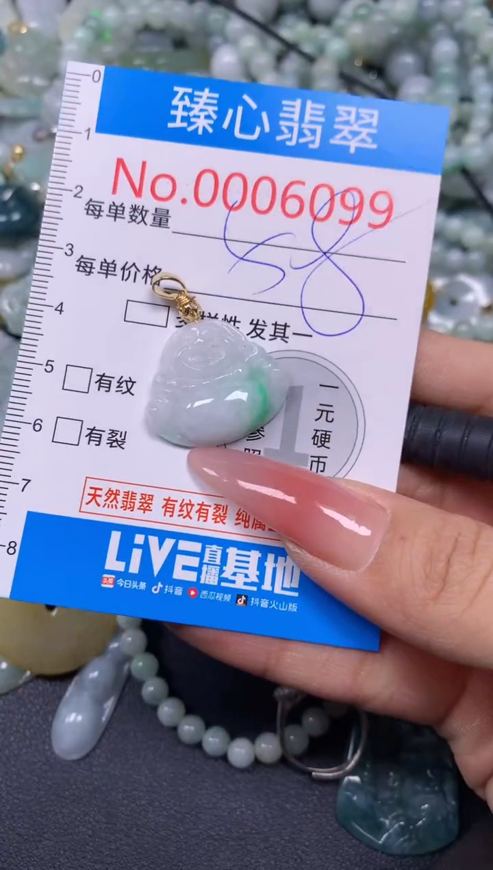 【闪购商品】翡翠颈饰未镶嵌含绳0006099