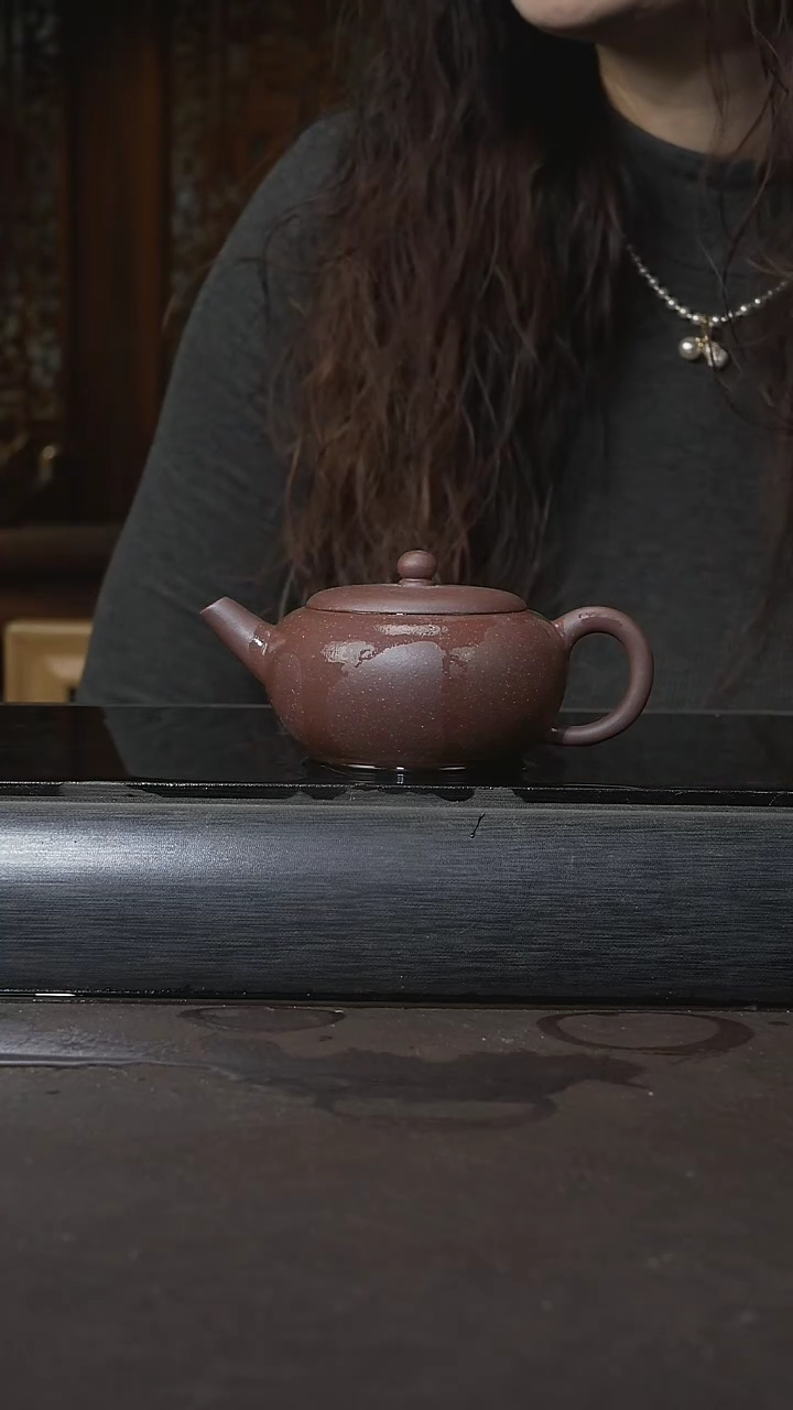 【闪购商品】紫砂茶杯底槽清 一粒珠 130cc 028