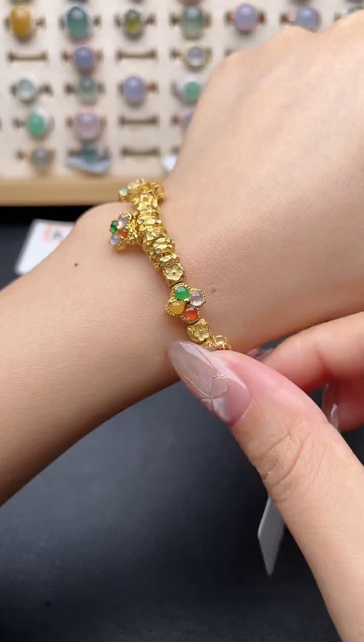 【闪购商品】翡翠戒指银S925镶嵌一物一证一礼盒