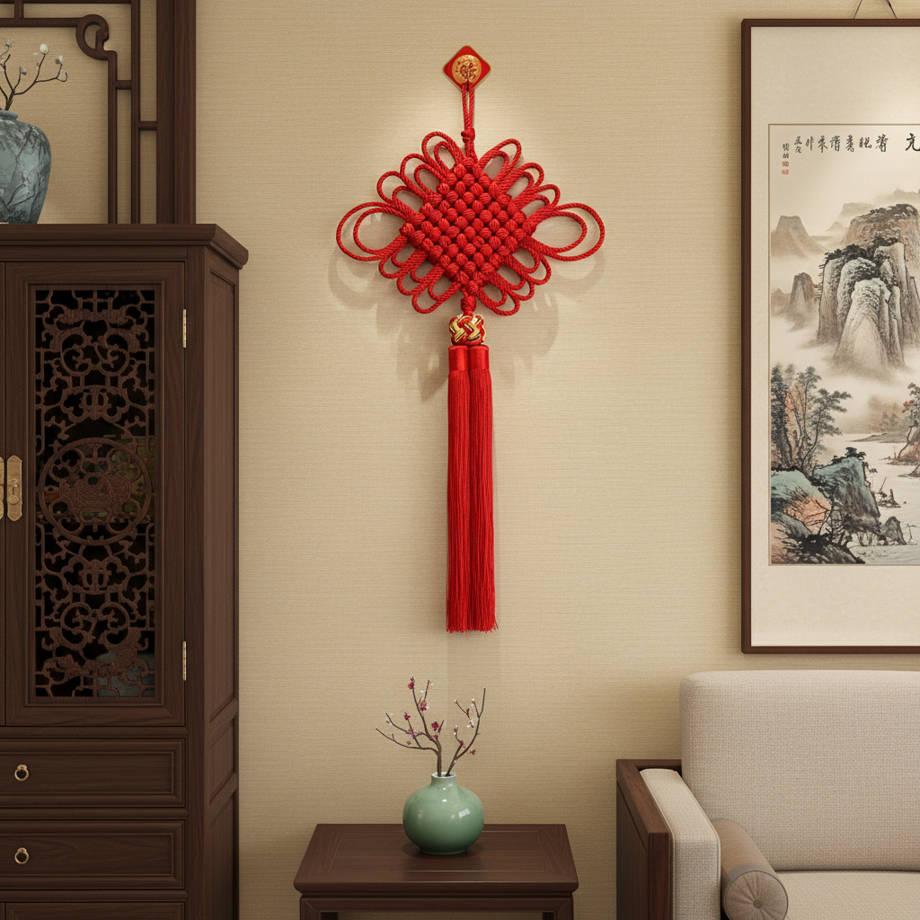 【麻花金丝球】纯手工编织喜庆玄关客厅电视墙乔迁春节中国结