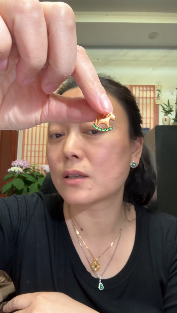 颈饰银S925镶嵌翡翠00005208