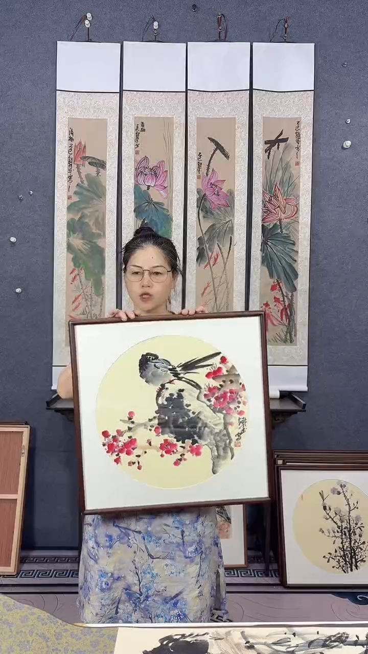 国画52*52吴铁成作品