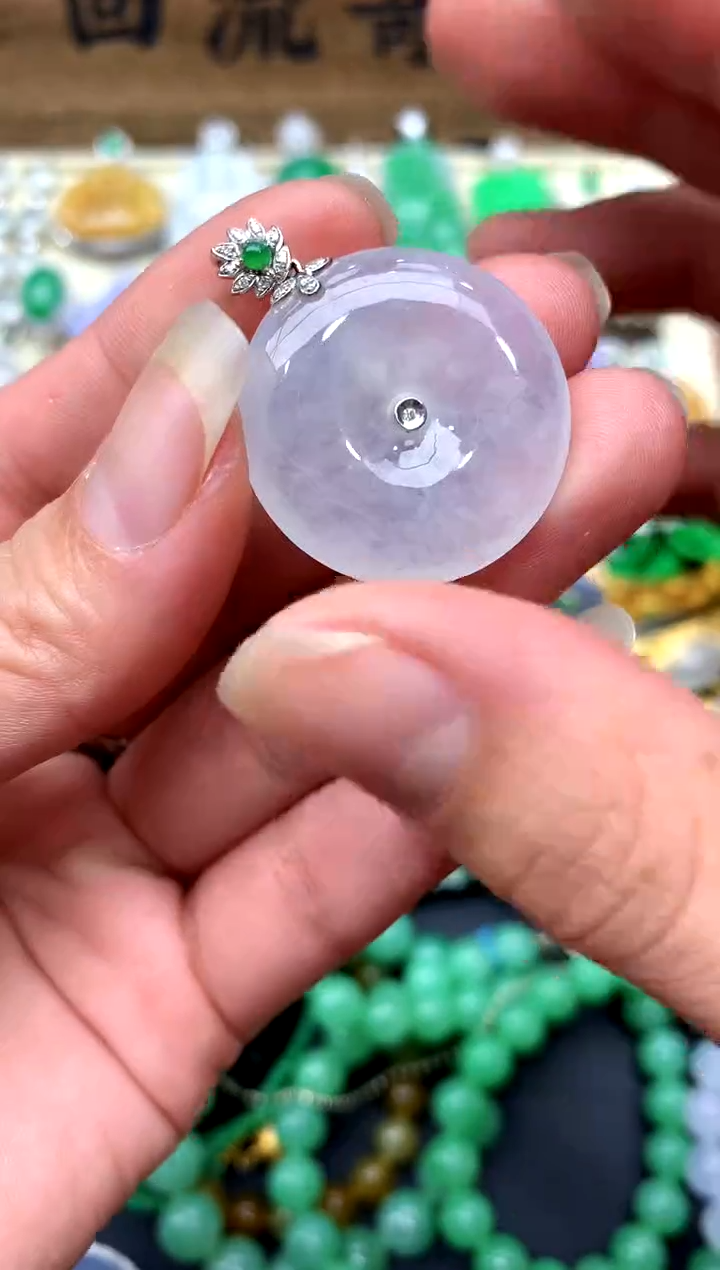 【闪购商品】翡翠颈饰18K金镶嵌419-中国好珍宝