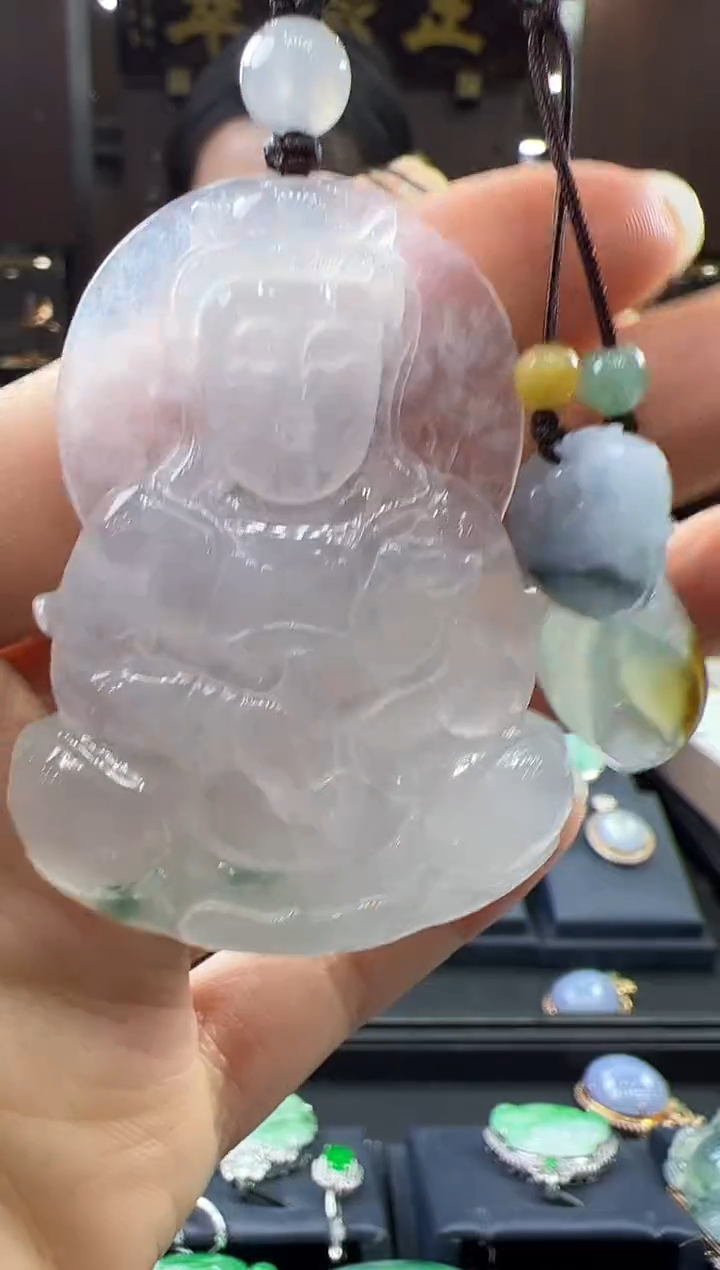 【闪购商品】翡翠挂件未镶嵌观音