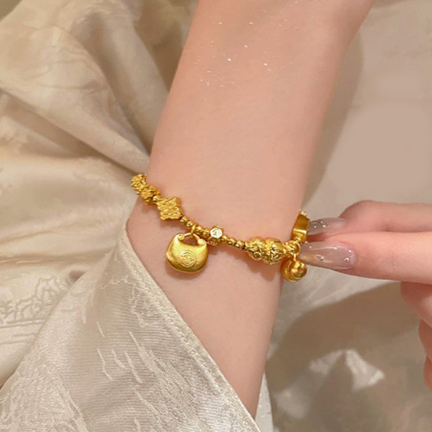 福韵天玺 铜合金手链 《韵系列》轻奢胖福圈爆款手串礼物送女友手饰