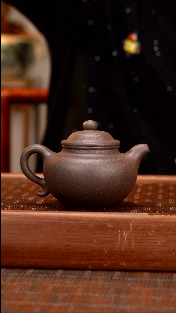 茶壶紫砂LD  满砂天青  莲子