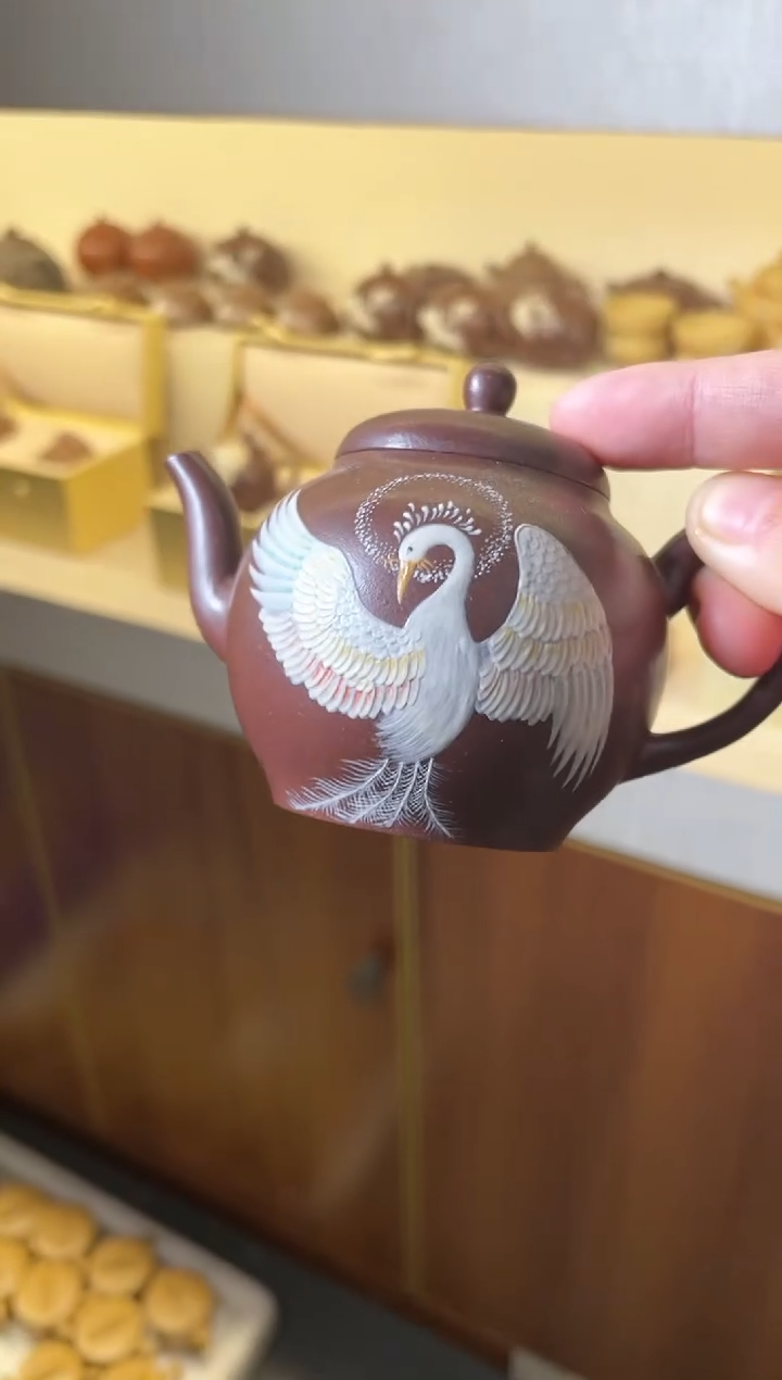 【闪购商品】紫砂茶壶紫泥凤凰壶