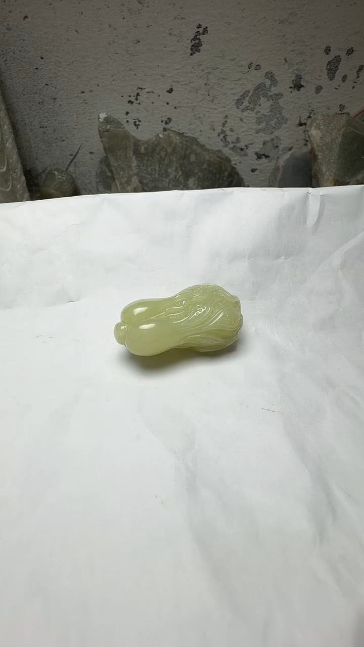 吊坠(赠链)未镶嵌和田玉玉白菜 （遇百财）