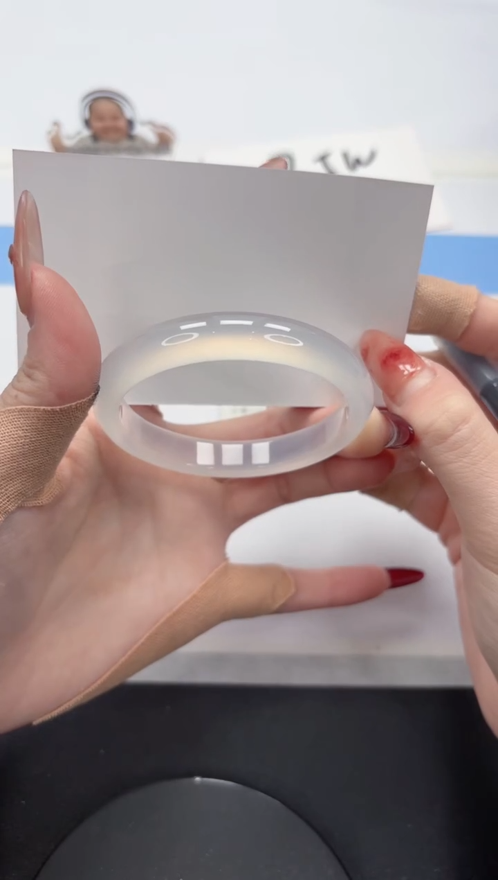 【闪购商品】石英质玉手镯未镶嵌A420-54.5