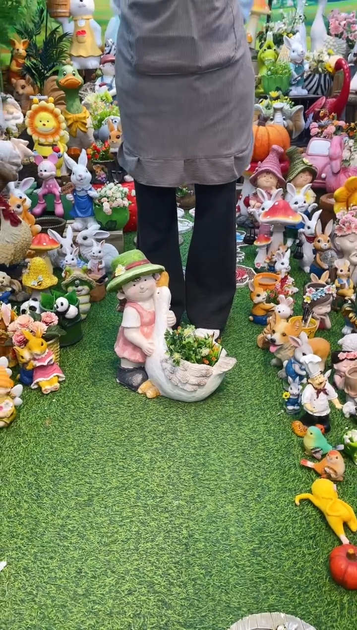 【闪购商品】红陶花园庭院摆件&000&