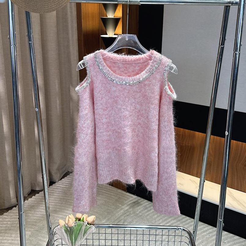 S法式小香风重工针织上衣毛衣高级感5097