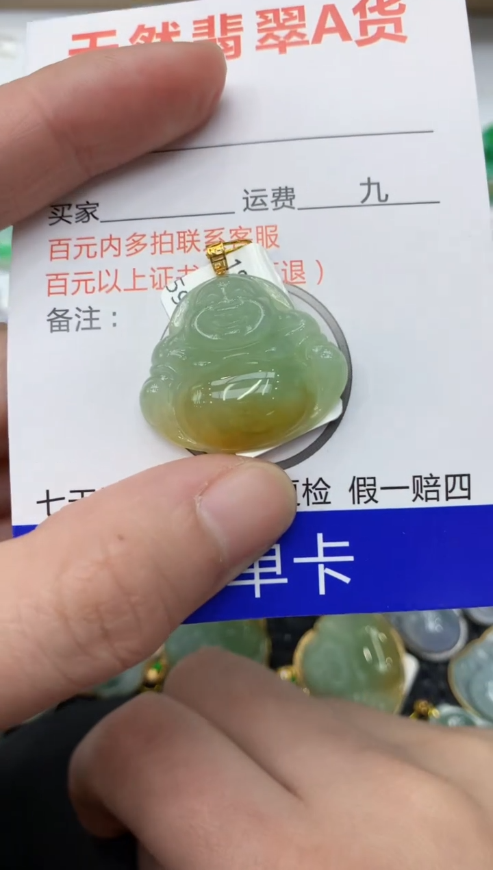 【闪购商品】翡翠颈饰18K金镶嵌11111111111