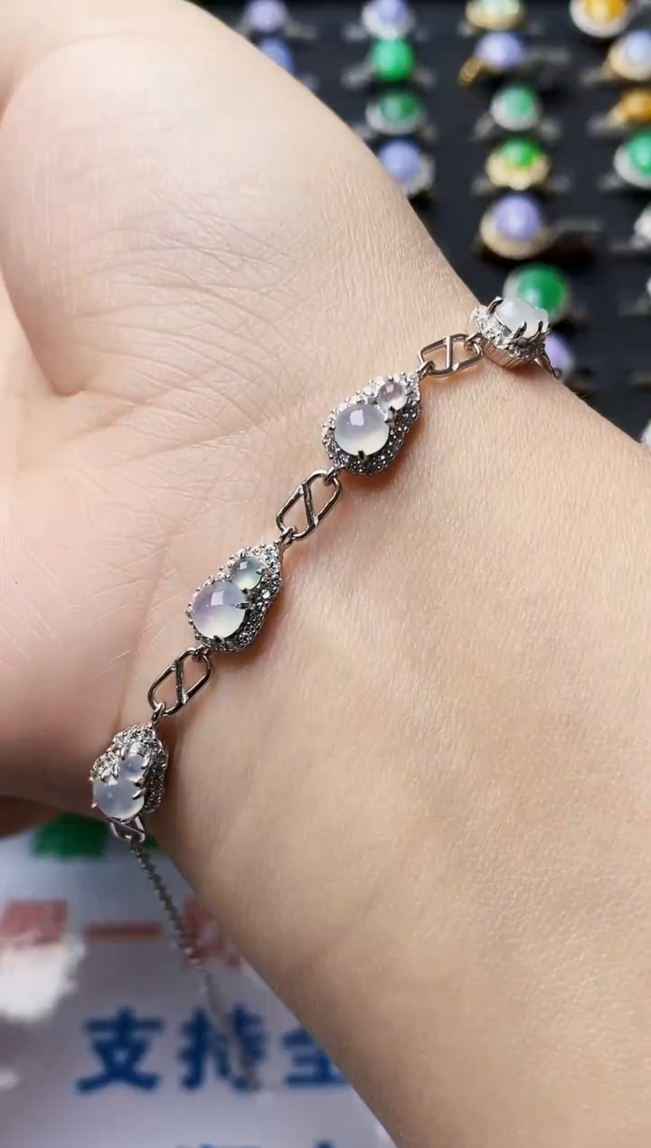 银S925镶嵌戒指翡翠0025