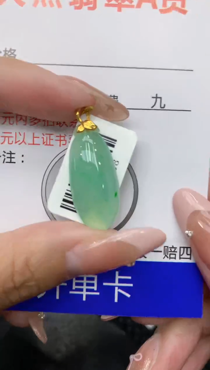 【闪购商品】翡翠颈饰18K金镶嵌111111111