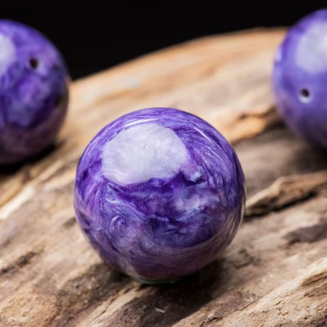 天然紫龙晶单珠配饰