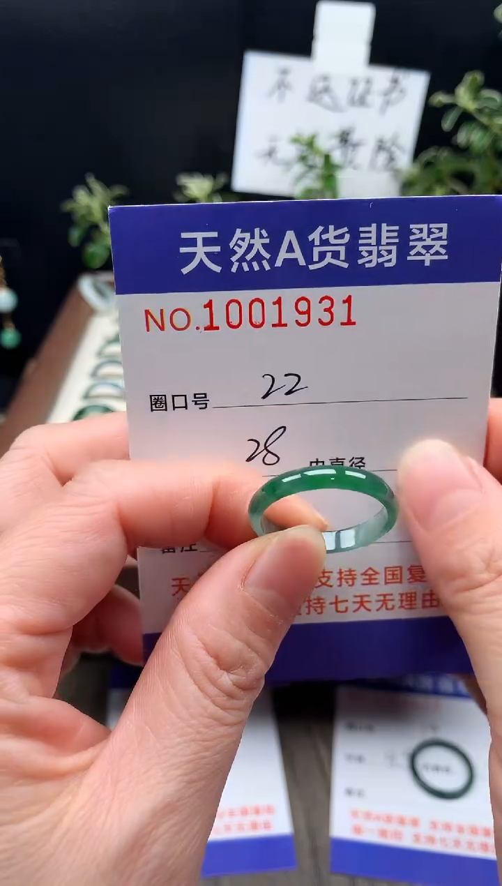 未镶嵌戒指翡翠22#