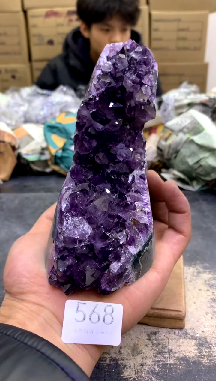 【闪购商品】水晶摆件未镶嵌天然紫水晶摆件568