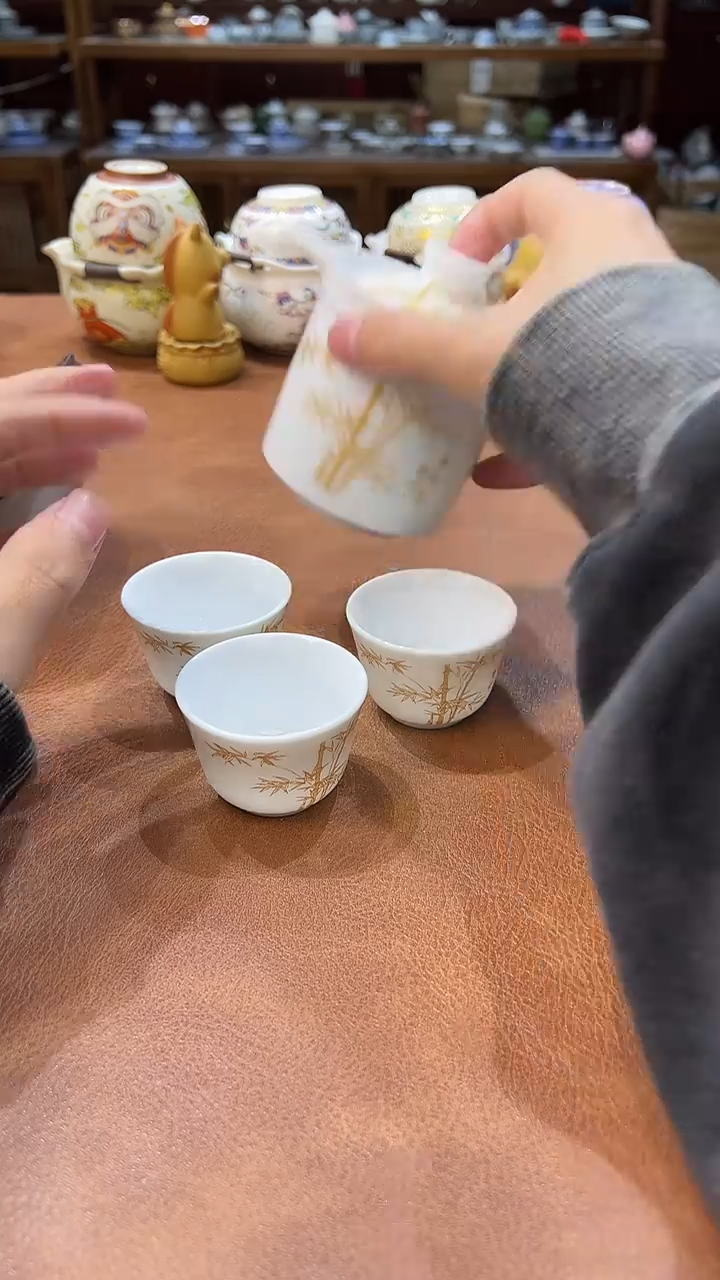 真的很便宜会开片的旅行茶具