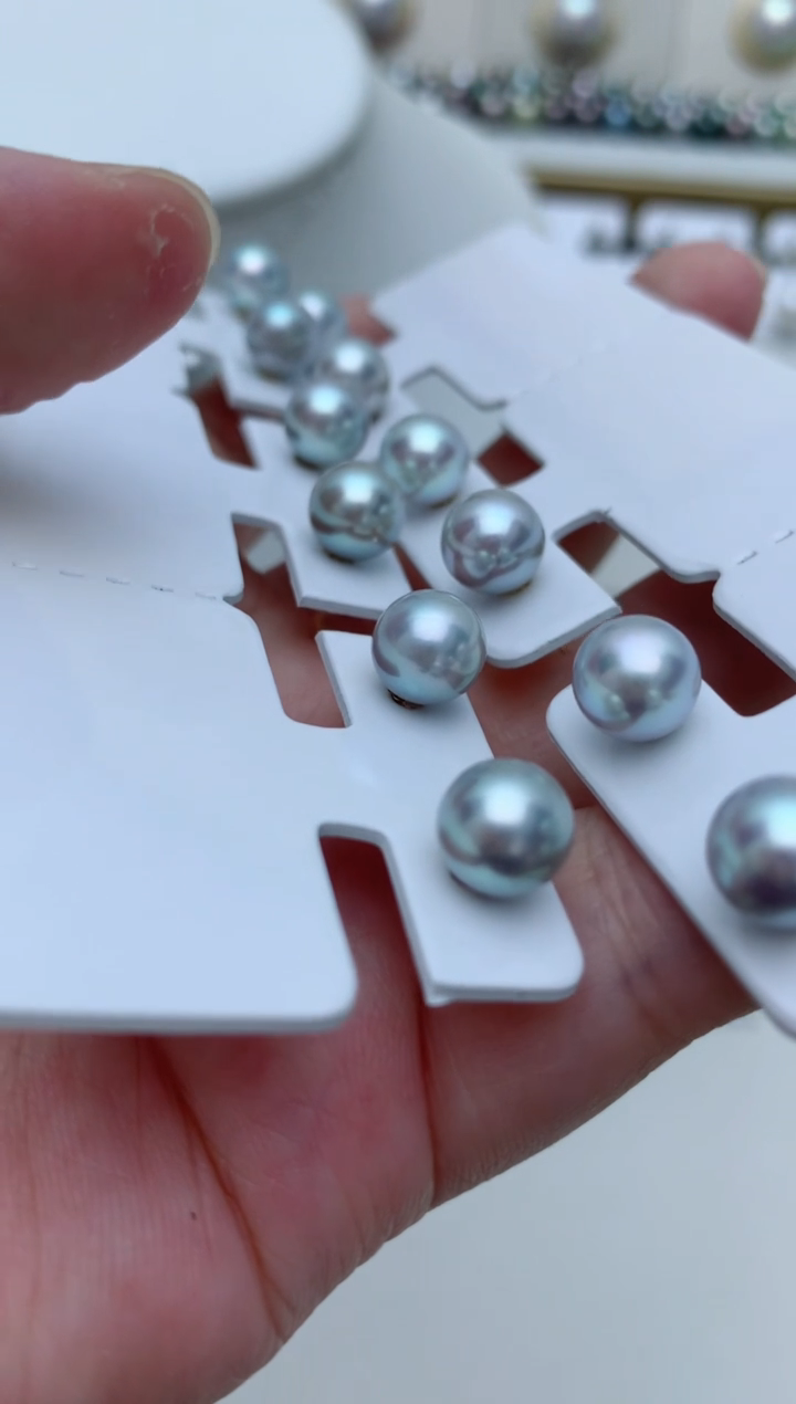 18K金镶嵌海水珍珠耳饰q54 多样性发其一