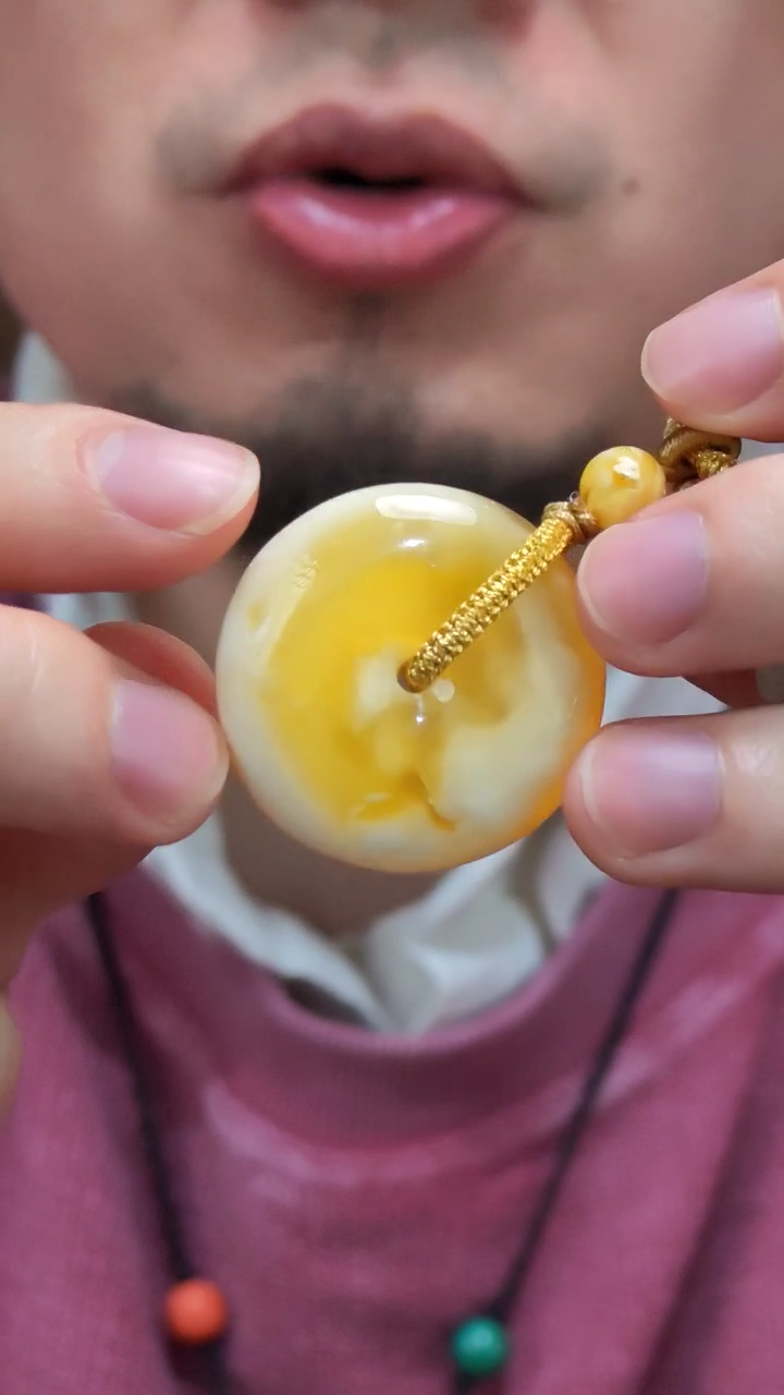 未镶嵌定制蜜蜡蜜蜡平安扣吊坠DY（竞）