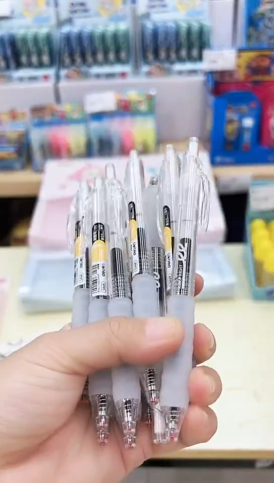 得力SA68按动中性笔0.5(黑色)速干ST尖头(12支)