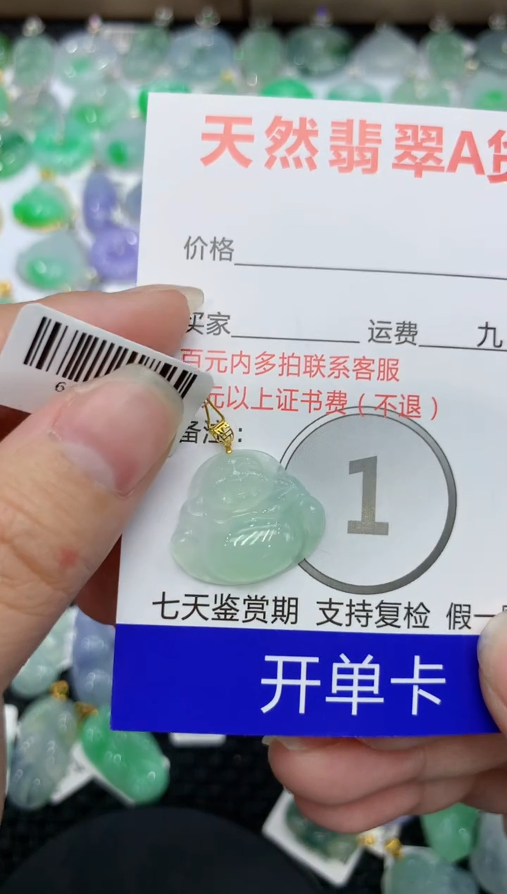 【闪购商品】翡翠颈饰18K金镶嵌 111111111111