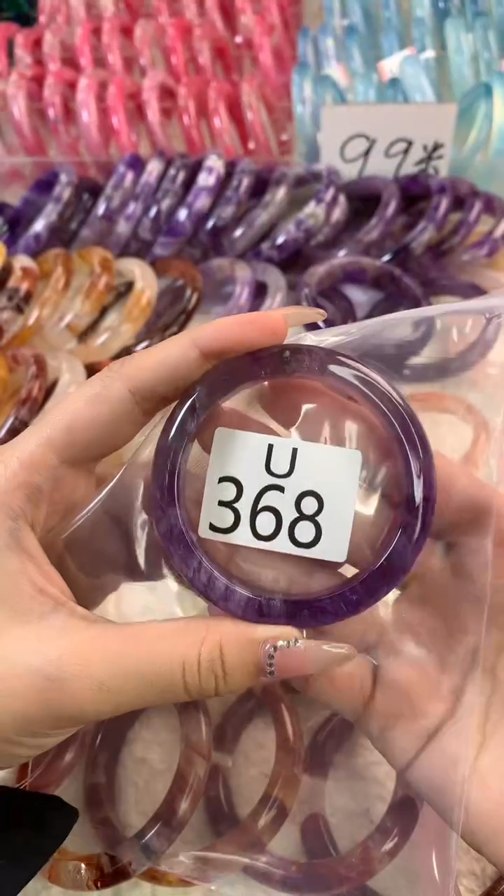 水晶手镯U未镶嵌水晶368-56