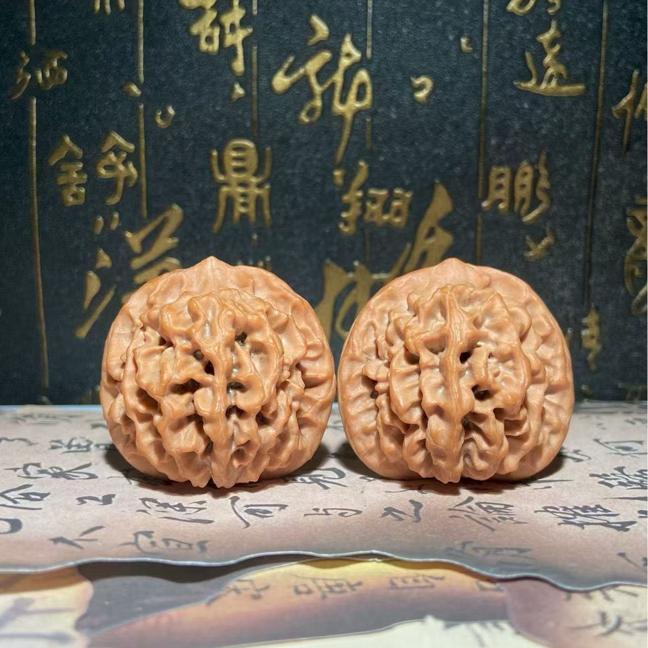 An142文玩核桃把件秦闷边39.5肚40高37.5