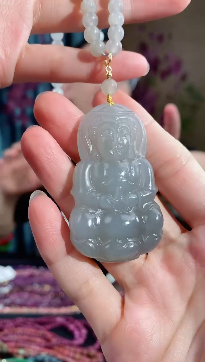 和田玉未镶嵌吊坠(赠链)214