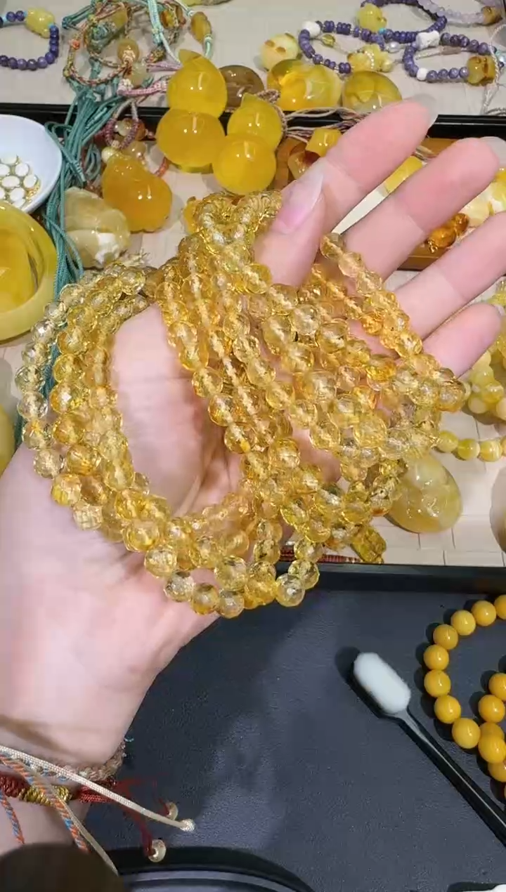 【闪购商品】琥珀手串未镶嵌X0116-1195-159