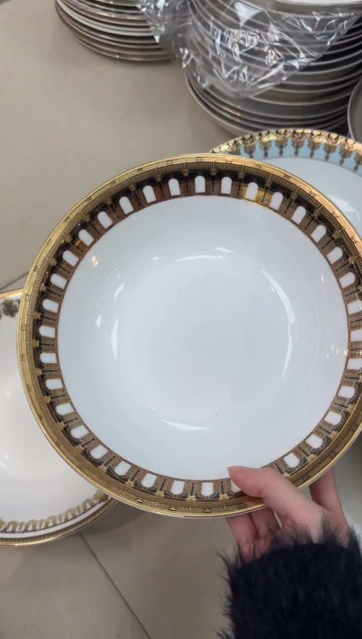 【闪购商品】瓷片9英寸汤碗福利款 微瑕