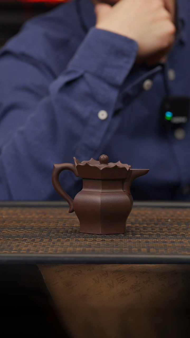 【闪购商品】紫砂茶壶59空山造器YJJ 高僧帽/紫泥