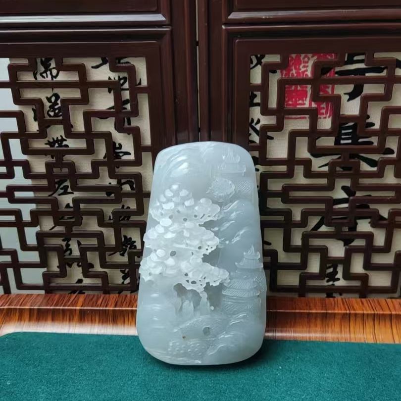 和田玉------山水吊坠