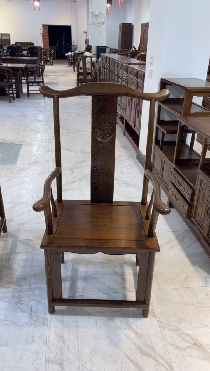 【闪购商品】鸡翅木类椅子鸡翅木带扶手官帽椅