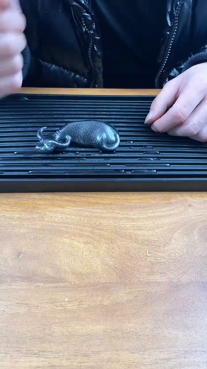 【闪购商品】瓷片福缘堂茶具甄选-窑变牛摆件