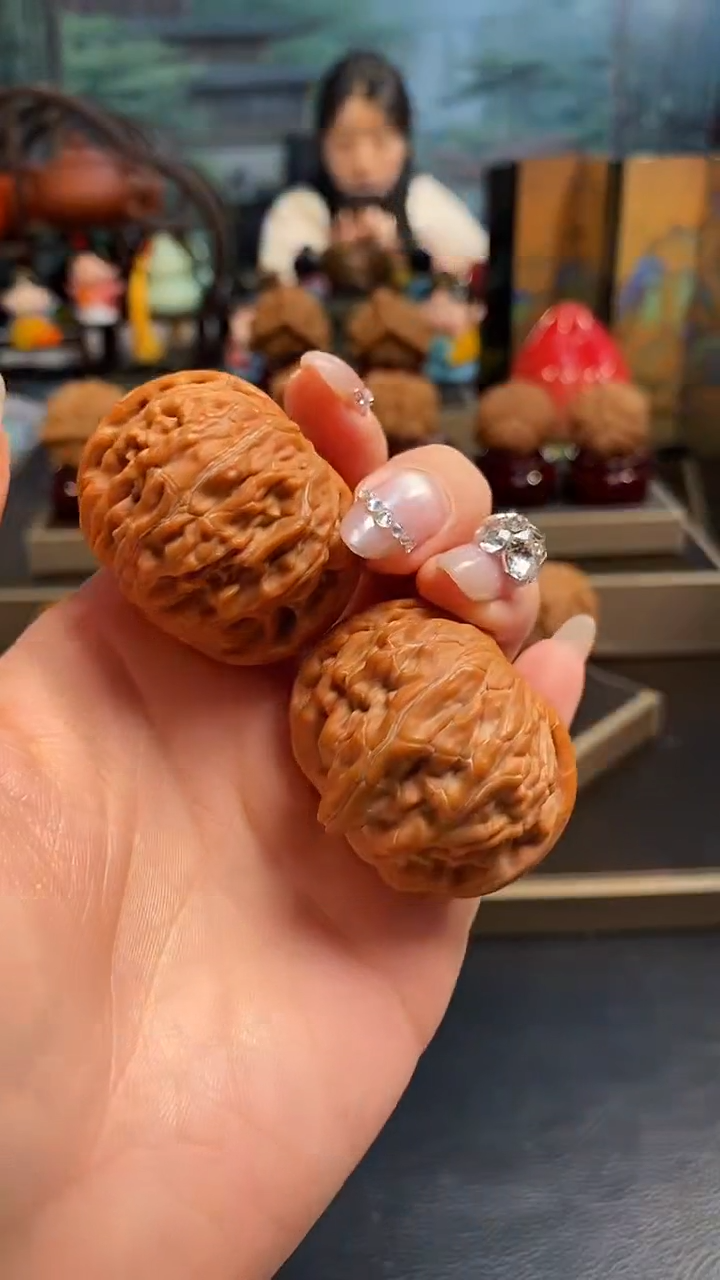 【闪购商品】文玩核桃把件H576磨盘40