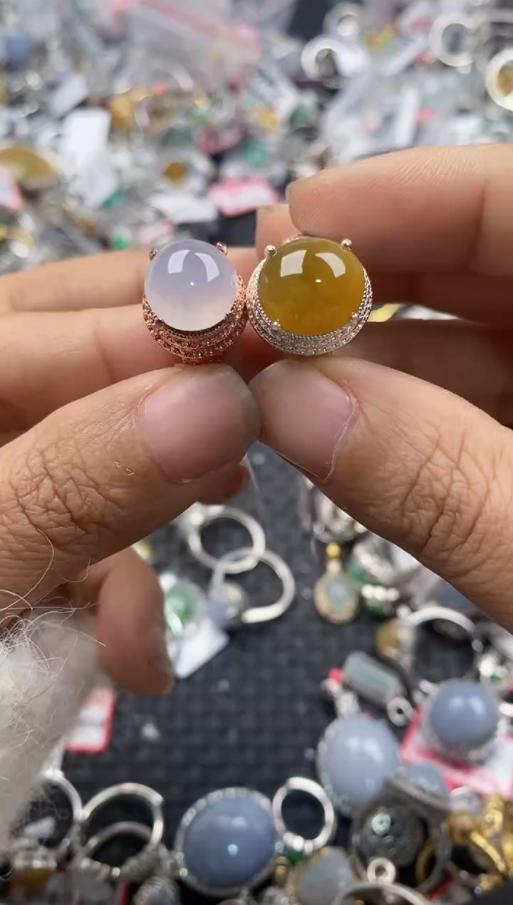 未镶嵌戒指翡翠888---3