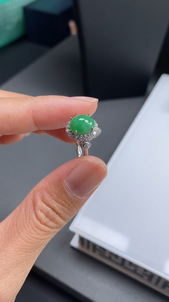 【闪购商品】定制翡翠未镶嵌翡翠戒指