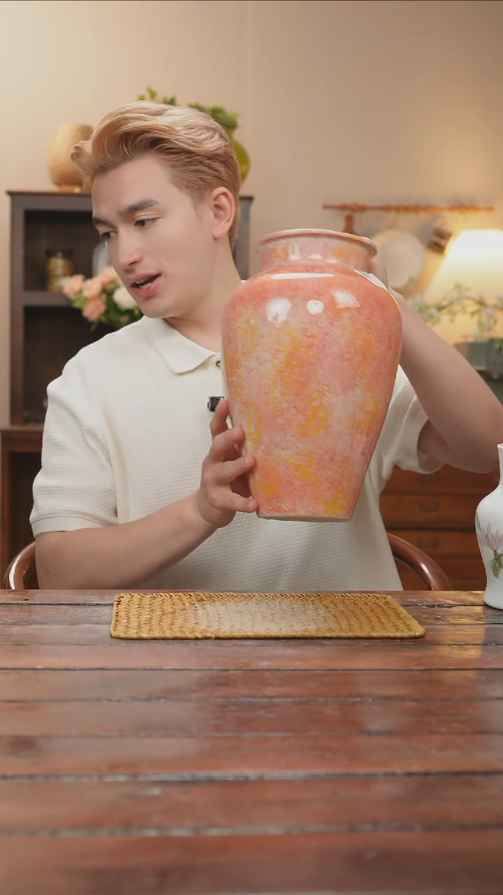 摆件景德镇艺术感手作花瓶