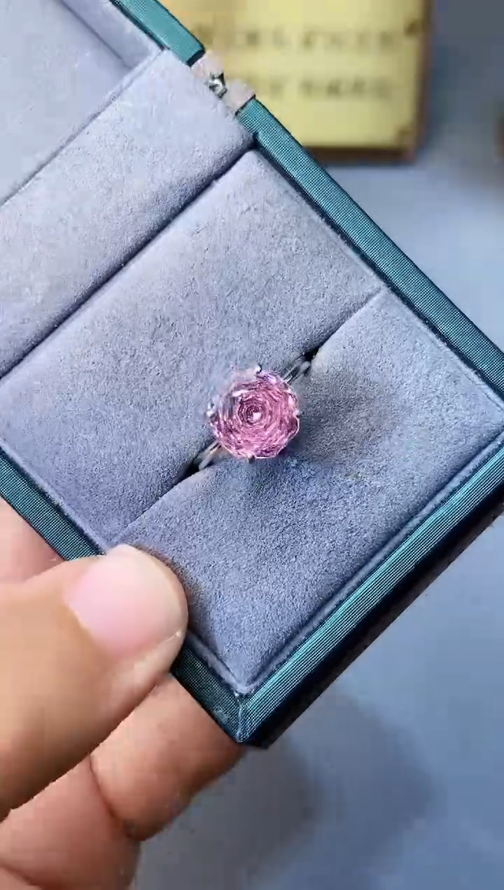 【闪购商品】水晶戒指银S925镶嵌3544