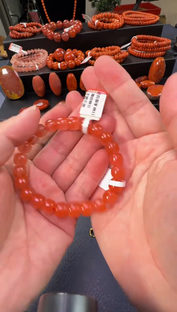 【闪购商品】南红玛瑙手链未镶嵌原矿无优化9mm多样性发1