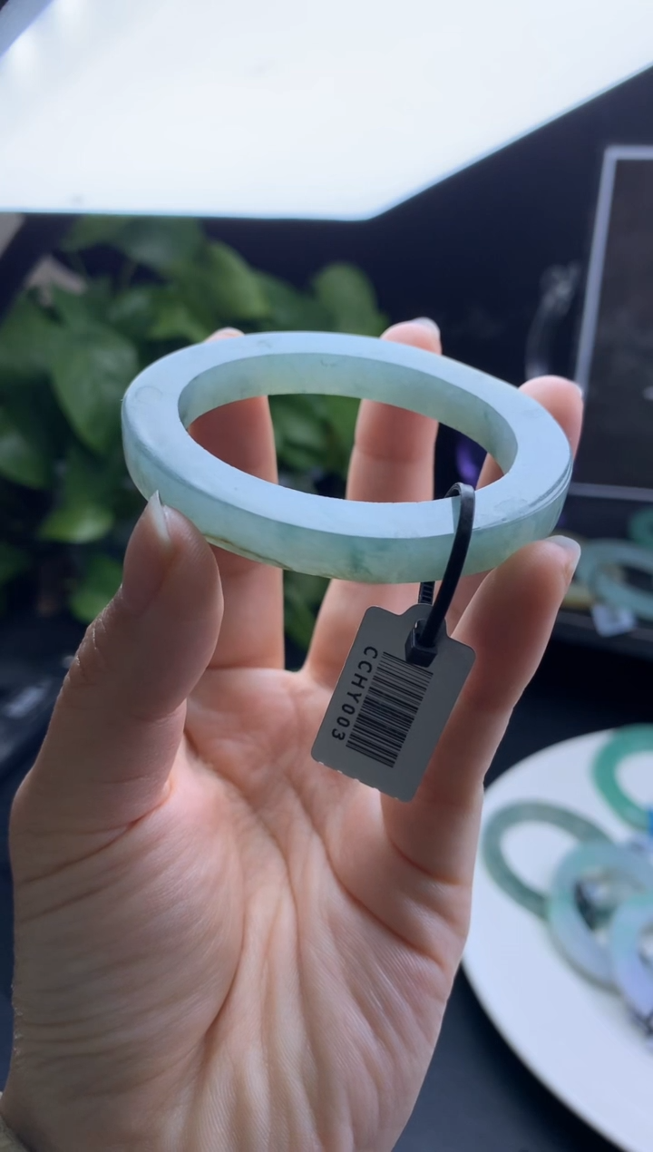 【闪购商品】定制翡翠翡翠手镯定制未镶嵌贵妃冰飘花50-56