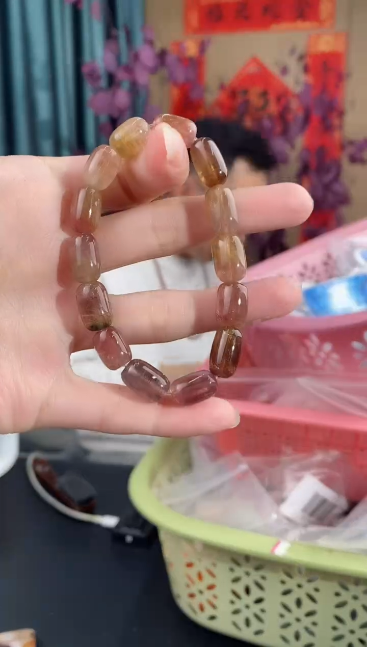 【闪购商品】碧玺手串未镶嵌A02枣珠碧玺