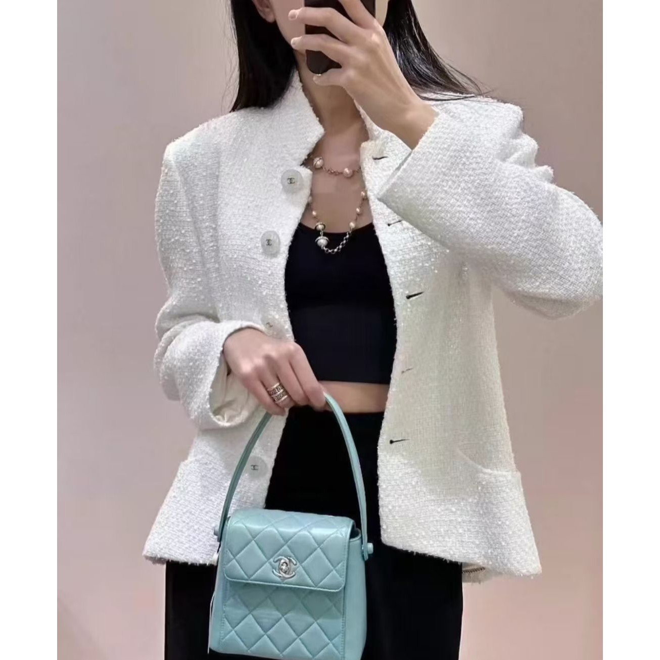 99新 Chanel/香奈儿 vv01430/香奈儿外套/38码